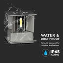 V-TAC Aplique LED Cuadrado - Bridgelux - IP65 Estanco - Gris - 5W - 700 Lumens - 3000K-extra-7.webp