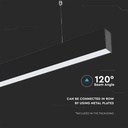 V-TAC Luminaria lineal LED colgante - Samsung - IP20 - Negro - 40W - 3270 Lumens - 4000K-extra-8.webp