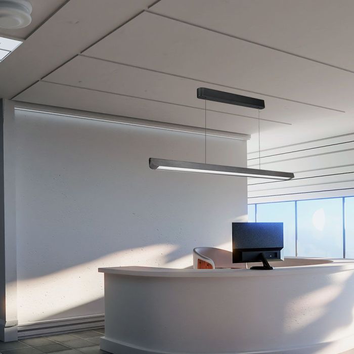 V-TAC LED Luz Lineal - Samsung - IP20 - Gris Mate - 36W- 2880 Lumens - 3IN1-extra-2.webp