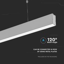 V-TAC LED Lámpara lineal - Samsung - IP20 - Plata - 40W - 3300 Lumens - 6400K-extra-1.webp