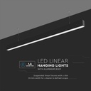 V-TAC Luminaria lineal LED colgante - Samsung - IP20 - Negro - 40W - 3270 Lumens - 4000K-extra-1.webp