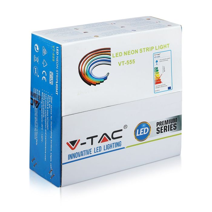 V-TAC Tira de Luz LED - Neon Flex - IP65 Impermeable - 8W- 320 Lumens - 3000K - Precio/1m (Rollo de 10m)-extra-10.webp