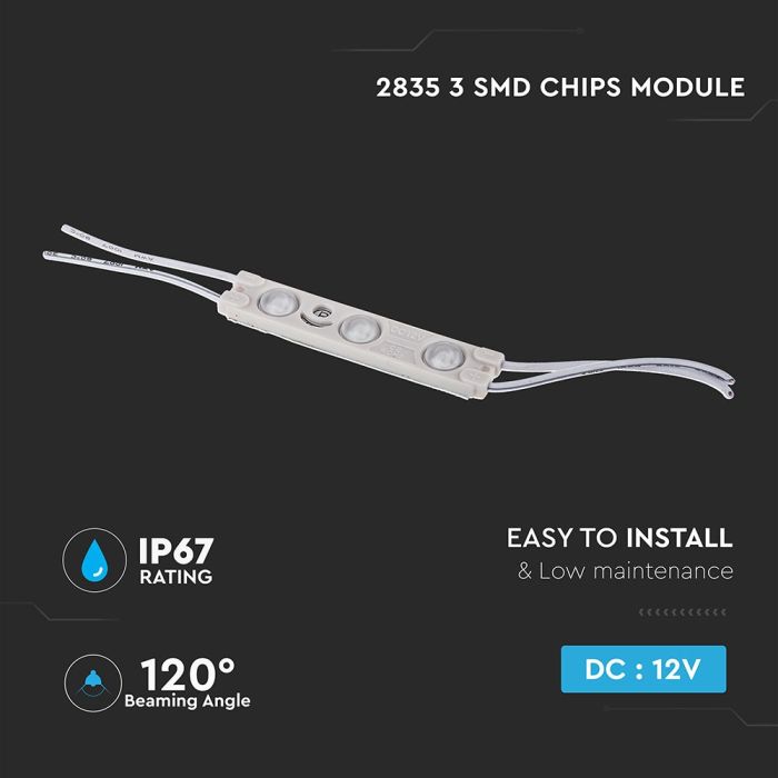 V-TAC Tira de Luz LED - Módulos - IP67 Impermeable - Código de Color: Rojo - 1W- 100 Lumens - Código de Color: Rojo-extra-4.webp