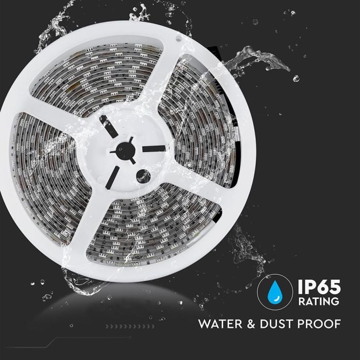 Tira de luz LED V-TAC - IP65 Impermeable - 6500K - Precio/1m (5m Rollo)-extra-7.webp