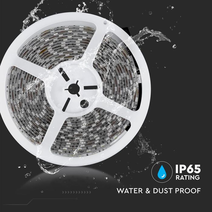Tira de luz LED V-TAC - IP65 Impermeable - 4000K - Precio/1m (5m Rollo)-extra-7.webp