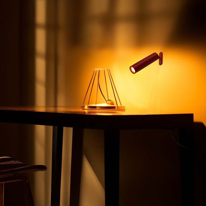 V-TAC Lámpara de Sobremesa Recargable - IP20 - Roja - 3W - 300 Lumens - 4000K-extra-2.webp