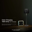 V-TAC Lámpara de Sobremesa Recargable - IP20 - Negra - 2.7W- 110 Lumens - 3IN1-extra-6.webp