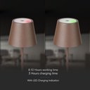 V-TAC Lámpara de mesa de carga inalámbrica - IP54 - Corten - 1.5W- 150 Lumens - 3000K-extra-8.webp