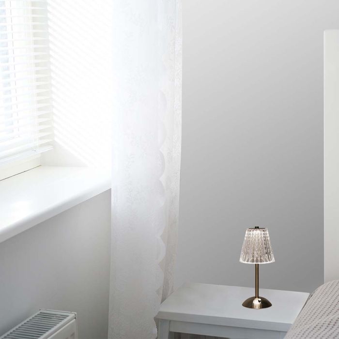 V-TAC Lámpara de Sobremesa Recargable - IP20 - Cuerpo Níquel Arena - 2.4W - 210 Lumens - 3IN1-extra-2.webp