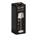 V-TAC Lámpara de Sobremesa Recargable - IP54 - Blanca - 2W- 200 Lumens - 3000K-extra-7.webp