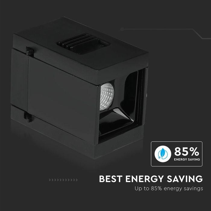 V-TAC LED Magnetic Foco de carril - Linear Dicroica - IP20 - Negro - 1W- 35 Lumens - 3000K-extra-6.webp