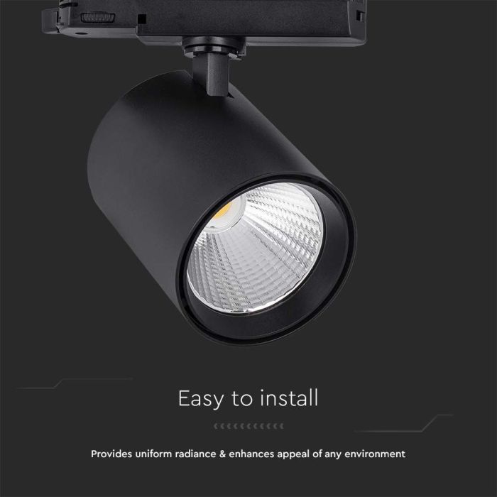 V-TAC LED COB Foco de carril - IP20 - Negro - 35W- 3000 Lumens - 4000K-extra-5.webp