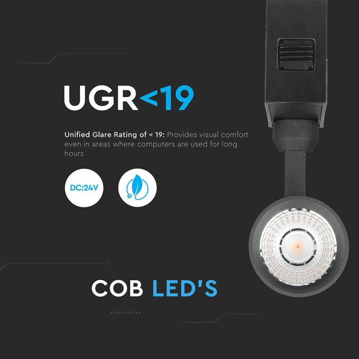 V-TAC LED Foco de carril magnético- IP20 - 15W - 900 Lumens - 4000K-extra-4.webp