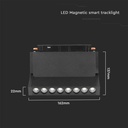 V-TAC Foco Carril LED SMART Magnético- Colgante - IP20 - Negro - 10W - 900 Lumens - 3IN1-extra-2.webp