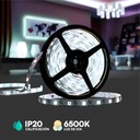 Tira de luz LED V-TAC - IP65 Impermeable - 6500K - Precio/1m (5m Rollo)