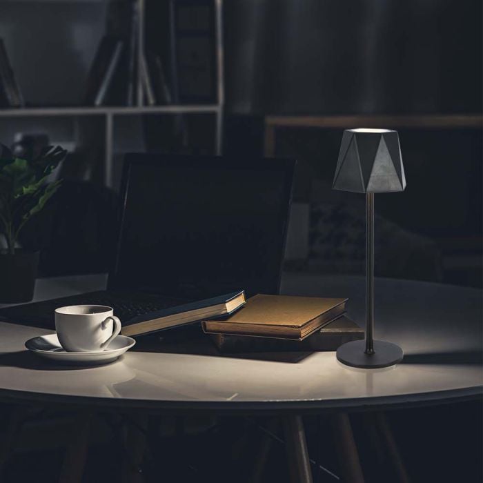 V-TAC Lámpara de Sobremesa Recargable - IP20 - Cuerpo Negro - 1.5W- 150 Lumens - 3IN1