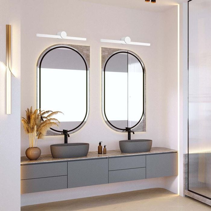 V-TAC LED Luz Espejo Pared - IP65 Impermeable - Blanco - 10W - 1530 Lumens - 3000K