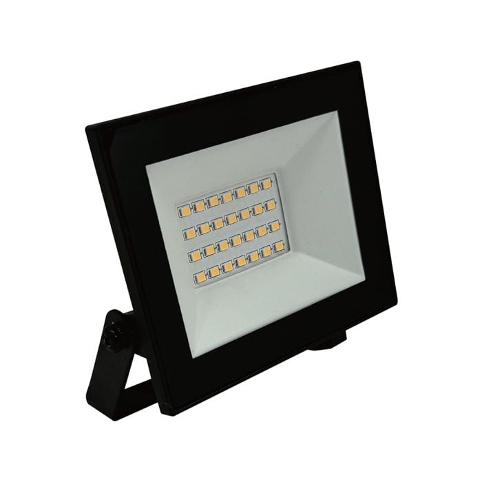 Proyector LED V-TAC - Serie E - Impermeable IP65 - Negro - 20W - 1760 Lumens - 6500K