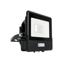 Proyector LED V-TAC - Samsung - Sensor PIR - Impermeable IP65 - Negro - 10W - 735 Lumens - 3000K