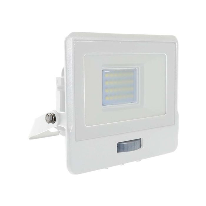 Proyector LED V-TAC - Samsung - Sensor PIR - Impermeable IP65 - Blanco - 20W - 1510 Lúmenes - 6500K