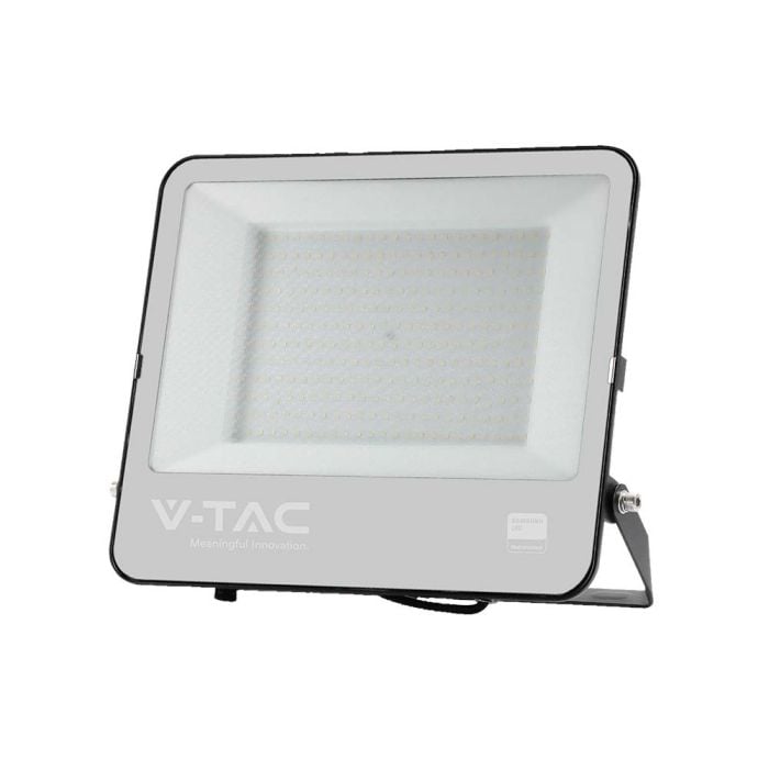 Proyector LED V-TAC - Cuerpo Negro - Samsung - IP65 Estanco - Negro + Cristal Gris - 200W - 17540 Lúmenes - 6500K