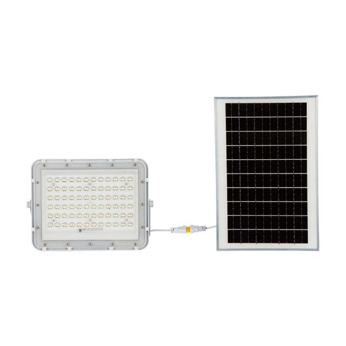 Proyector Solar V-TAC - Impermeable IP65 - Blanco - 15W - 1200 Lumens - 6400K