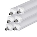 LED Batten Fitting - Serie G - IP65 Waterproof - 18W- 2160 Lumens - 4000K - Pack de 6