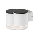 Aplique Solar V-TAC - IP44 - Cuerpo Blanco - 70 Lumens - 3000K - Pack de 2