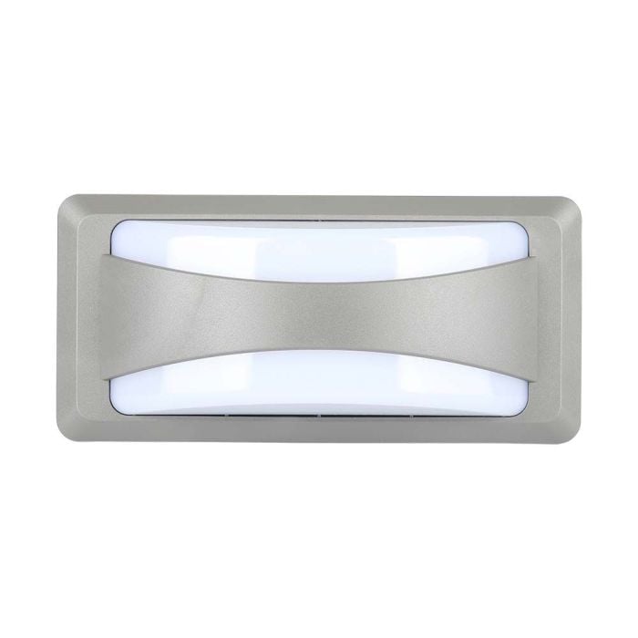 V-TAC LED Luz de Pared - Softlight Pasamuros - IP65 Impermeable - Gris - 12W - 1160 Lumens - 4000K