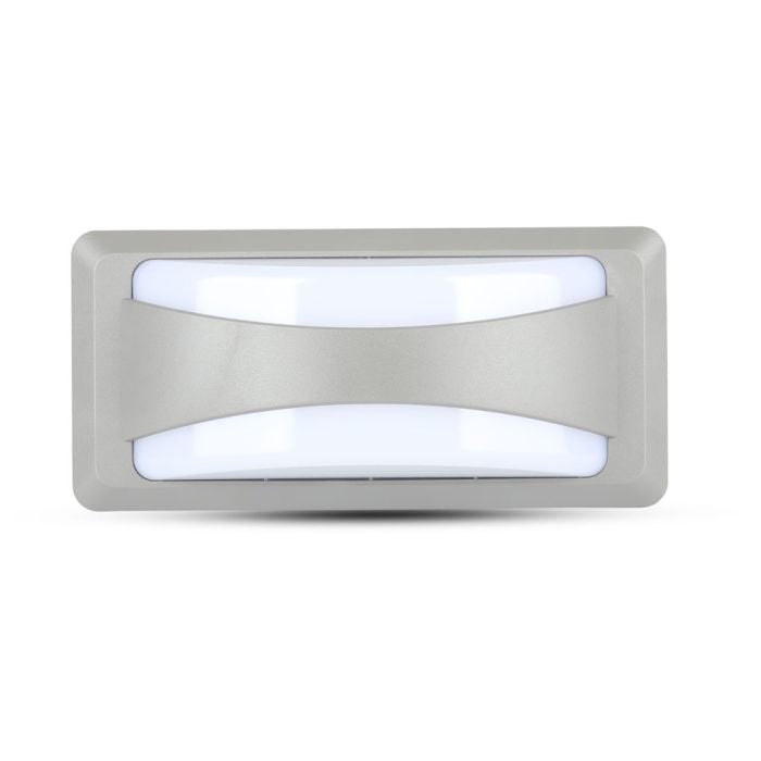 V-TAC LED Luz de Pared - Softlight Pasamuros - IP65 Impermeable - Gris - 12W - 500 Lumens - 4000K