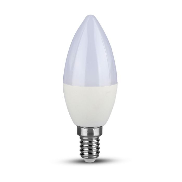 Bombilla LED V-TAC - Samsung - Vela - Soporte E14 -IP20 - Blanca - 5.5W- 470 Lumens - 6400K