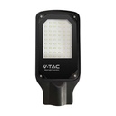 V-TAC LED Slim Farola - IP65 Impermeable - Negro - 50W- 4270 Lumens - 6500K