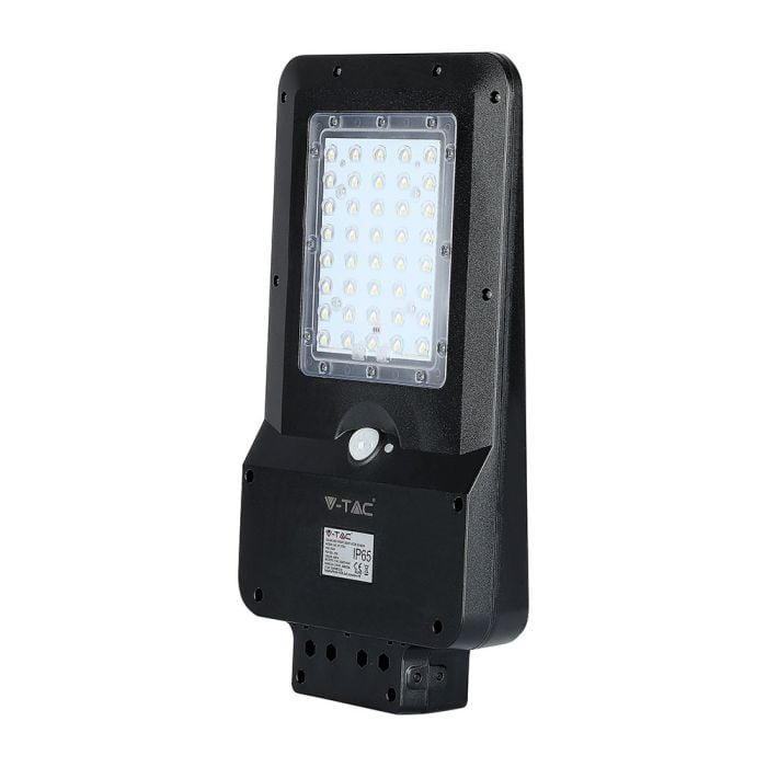 V-TAC Farola Solar - IP65 Impermeable - Negra - 15W - 1600 Lumens - 6000K