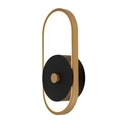 V-TAC LED Aplique Moderno - IP54 - Negro + Cuerpo Latón Antiguo - 15W- 1650 Lumens - 3000K