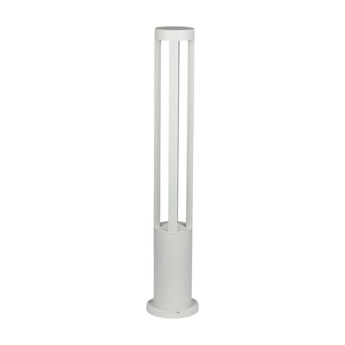 V-TAC LED Lámpara Bolardo Exterior- IP65 Impermeable - Blanco - 10W - 1000 lúmenes - 4000K - 80CM