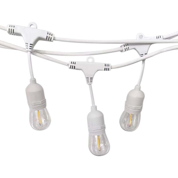 Guirnalda LED V-TAC- Bombilla LED - E27 - Casquillo WP - IP65 Impermeable - Blanco
