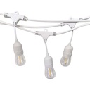 Guirnalda LED V-TAC- Bombilla LED - E27 - Casquillo WP - IP65 Impermeable - Blanco