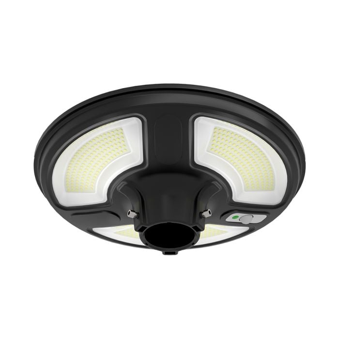 V-TAC Solar Sensor Luz Jardín - IP65 Impermeable - Negro - 10W - 1500 Lúmenes - 4000K