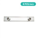 V-TAC Paneles Solares - Accesorios de Estructura - Empalme Para Riel Plateado - 8 Piezas/Paquete