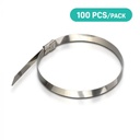 V-TAC Acero Inoxidable - Brida para Cables - 4.6 x 200mm - 100 Piezas/Paquete