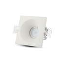 V-TAC LED Aro cuadrado - Empotrable - GU10 - IP20 - Blanco