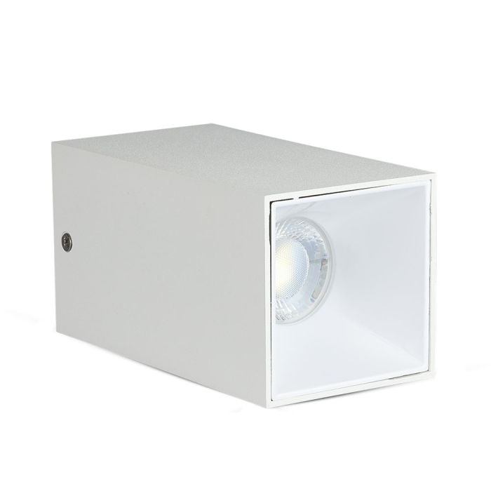 V-TAC Aro cuadrado LED - Accesorios de Superficie - GU10 - IP20 - Blanco + Blanco