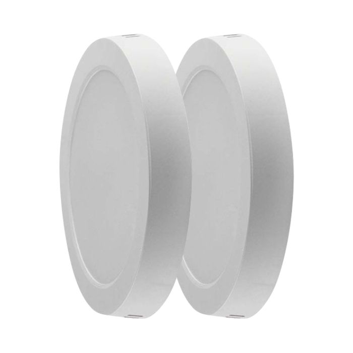 Mini panel LED V-TAC - Superficie retroiluminada - IP20 - Blanco - 6W - 660 Lúmenes - 6500K - Pack de 2