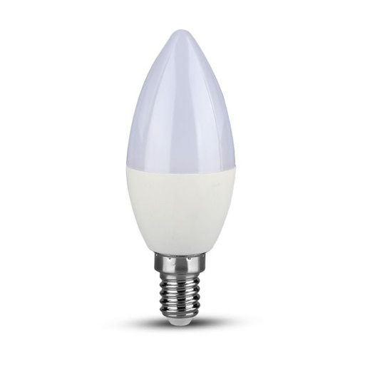 [111] Bombilla LED V-TAC - Samsung - Vela - Soporte E14 - IP20 - Blanca -7W - 600 Lúmenes - 3000K