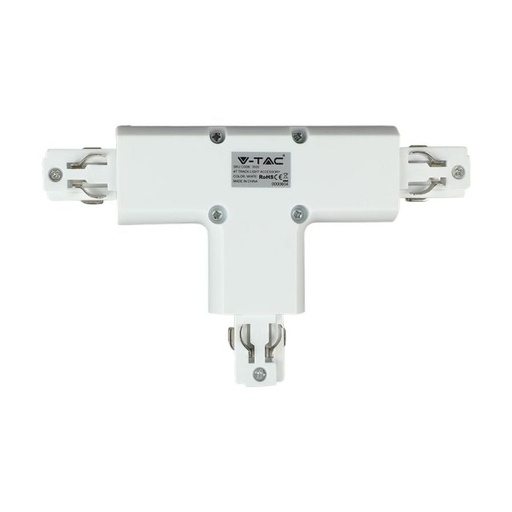 [3525] V-TAC LED Foco de carril - Accesorios - Conector de carril 4T - IP20 - Blanco