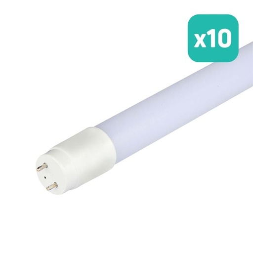 [216309] Tubo LED T8 V-TAC - IP20 - Blanco - 20W - 2100 Lúmenes - 4000K - 150CM - Pack de 10