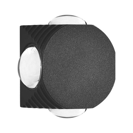 [10590] V-TAC Aplique LED Redondo - IP54 - Negro - 4W - 390 Lumens - 4000K