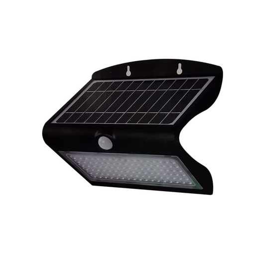 [8279] Aplique Solar V-TAC - IP65 Impermeable - Negro - 8W - 850 Lumens - 4000K