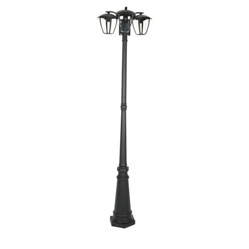 [7063] V-TAC Iluminación exterior - Lámpara de poste - Soporte E27 - IP44 - Negro