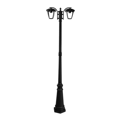 [7062] V-TAC Iluminación exterior - Lámpara de poste - Soporte E27 - IP44 - Negro